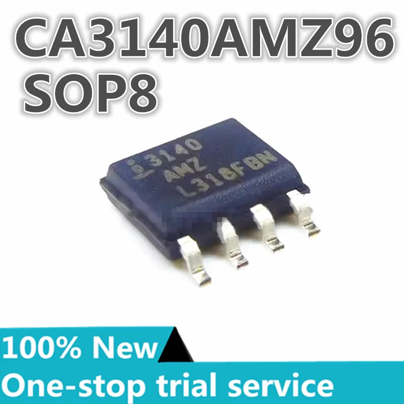 

2-100pcs %The new CA3140AMZ96 silkscreen 3140AMZ package SOP8 operational amplifier chip