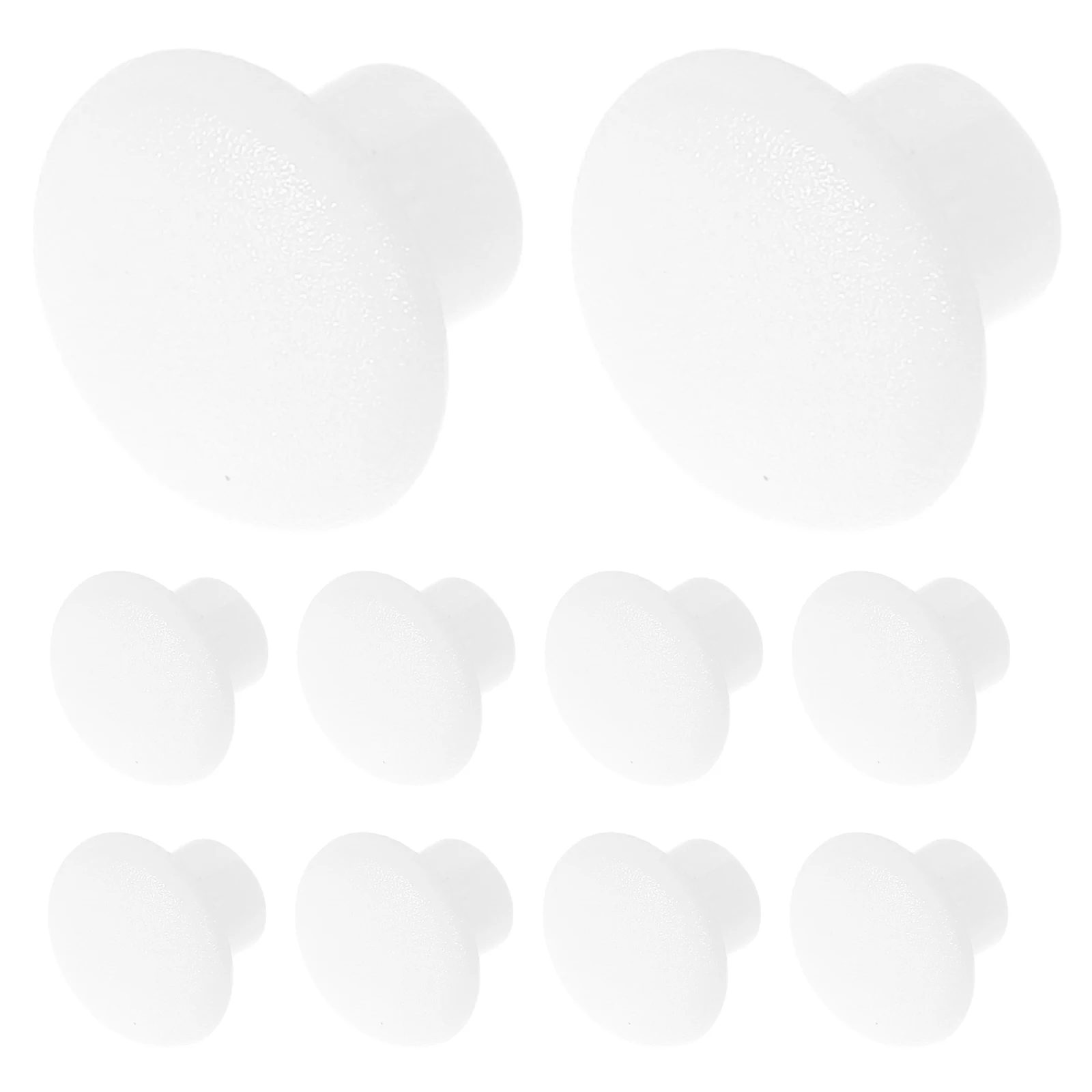 

500 Pcs Hole Plug Covers White Round Screw Caps Furniture Plugs Decorative Covers for Cabinets Tables Chairs Plastic Seals