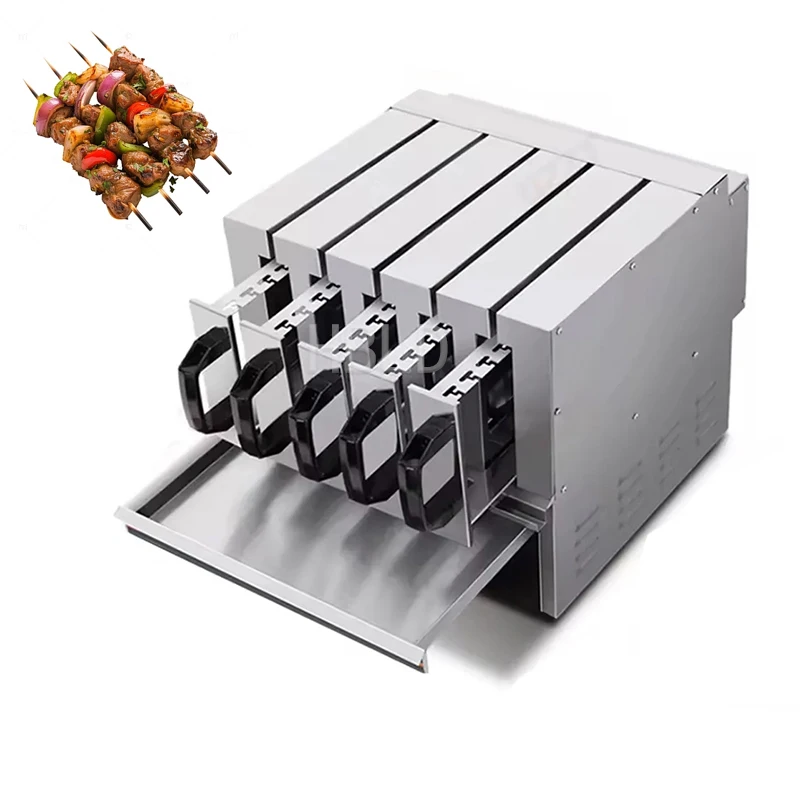 Upgrade The Thickening Barbecue Skewer Machine, Chicken Skewer Making Machine, Electric Korean Style Barbecue Grill