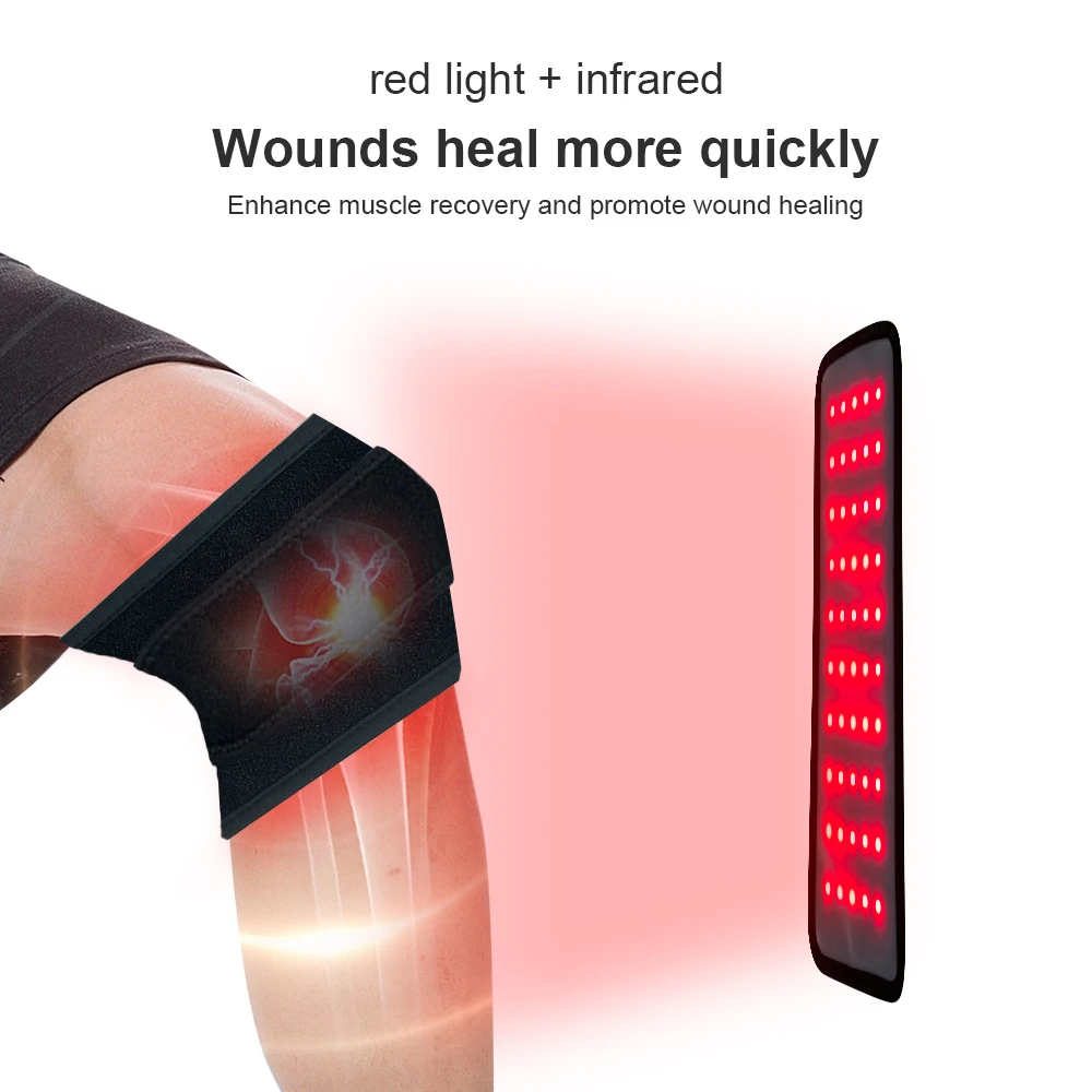 Near Infrared Red Light Therapy Belt Wearable Device 660 850nm LED Deep Therapy Wrap For Body Pain Relief Waist Muscle Best Gift