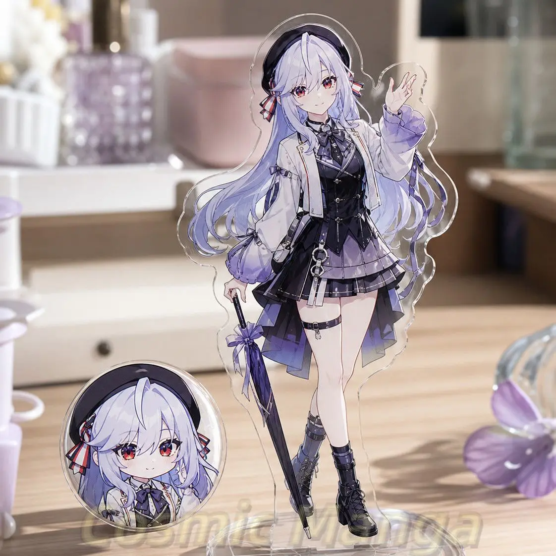 Game Anime Vivian  Zenless Zone Zero Figures Badge Acrylic Stand Desk Decor Birthday Gift Cosplay Halloween Gift Standing Sign