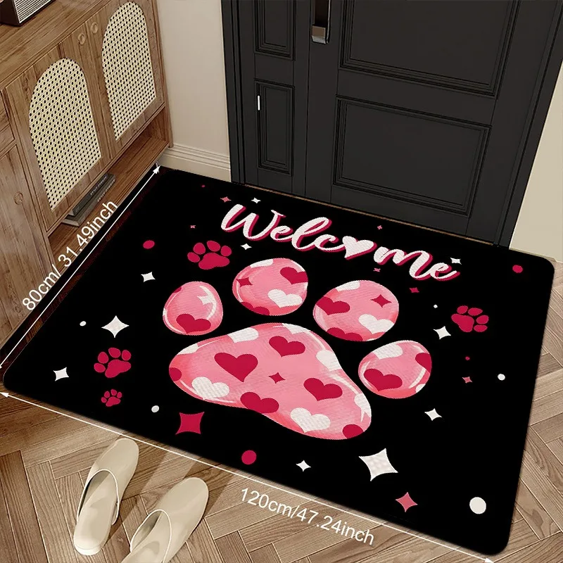

1PC WELCOME charactor Door Mats Kitchen Rugs Non-Slip Pop design Living room Rugs Bath Mat Carpet for Home Sink Laundry Decor
