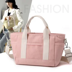 Korean Fashion Tote Bag Minimalist File Pack Women's Canvas Bag Casual Fashion Large Capacity Cross-body handBag