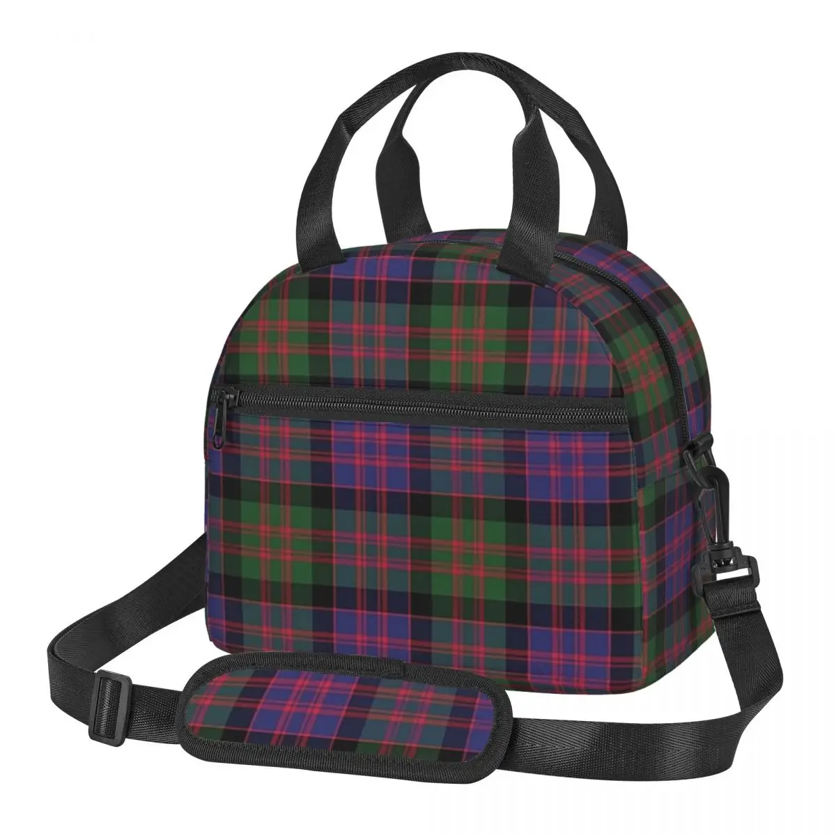 The McDonald And MacDonald Clan Tartan With Badge Faelee Lunch Bags Bento Box Lunch Tote Picnic Bags Cooler Bag for Woman Work