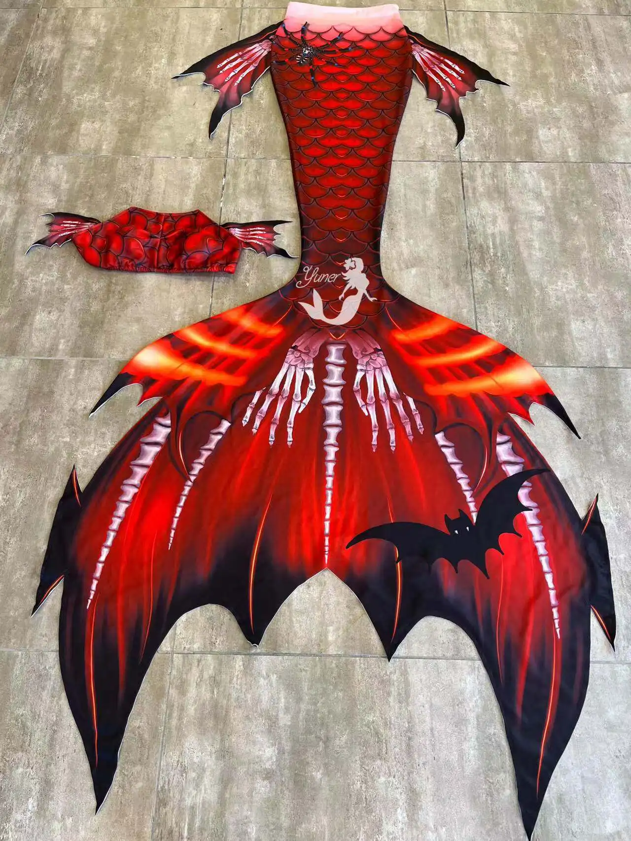Original Male And Female Mermaid Fish Tail Free Diving Photoshoot Swimsuit Aquarium Mermaid Performance Tail