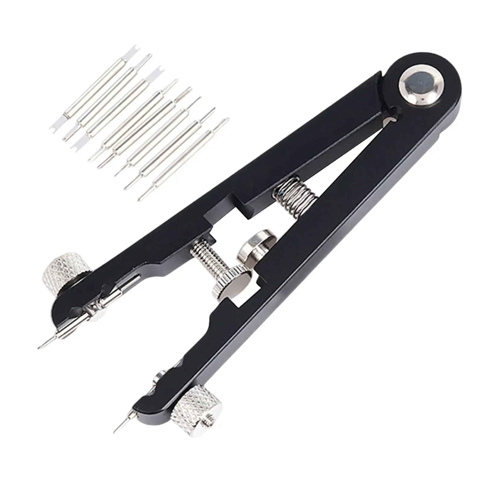 

Набор плоскогубцев для пружинных стержней для часов Мужчины Женщины Часовщик Пинцет для пружинного стержня Черный