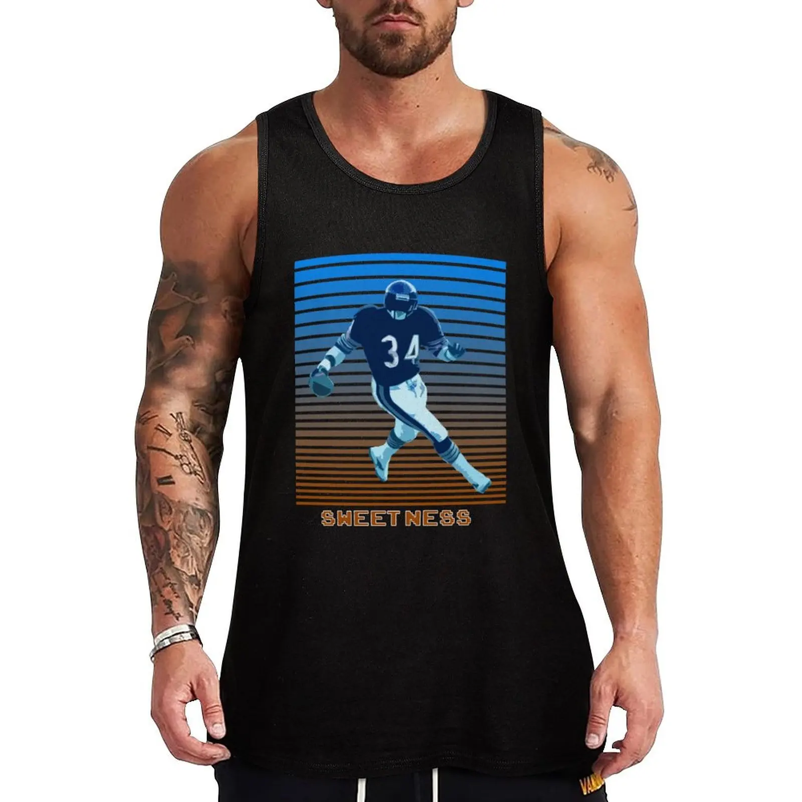 Walter Payton Sweetness Tank Top best selling products Men's gym vest for men