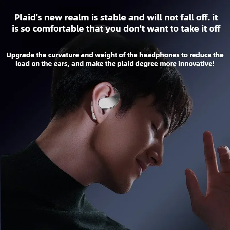 AI Translation YYK-Q39 Open Bluetooth Headset Ear Clip OWS Long Life Wireless Sports Headset Bilateral Stereo NFC Function