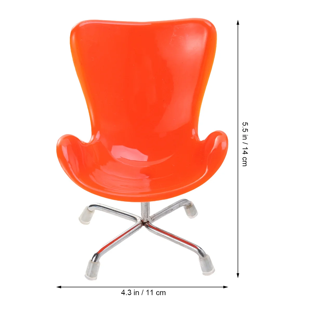 1 szt. Mini Krzesło Komputerowe dla Małych Zwierząt Plastikowa Metalowa Podstawa Klatka dla Jeża Chomika Siedzisko Gładkie Bezpieczne Krzesło Jajko Mini Meble