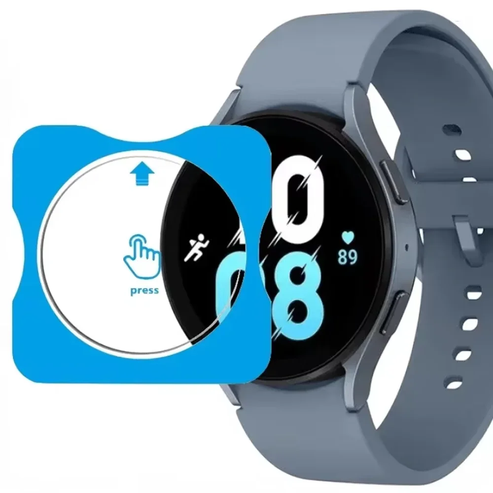 Protective Screen Film For Samsung Galaxy Watch 8/7/6/5/4 40/44mm Ultra 47mm Tempered Glass Film Quick Pasting Watch 6/4 Classic