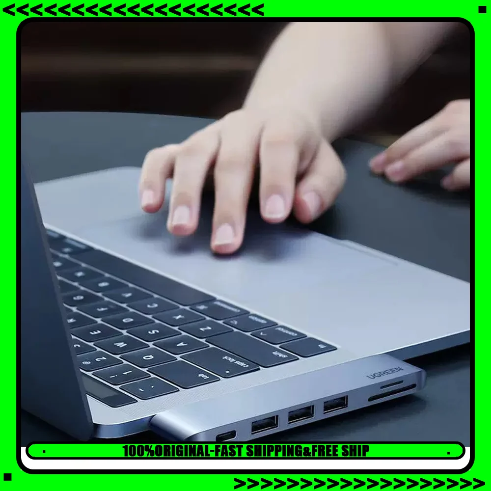 UGREEN 60560 USB C Hub 6 in 1 40Gbps with USB 3.0 SD TF Card Reader PD 100W Type C Dock for MacBook Pro Air Laptop