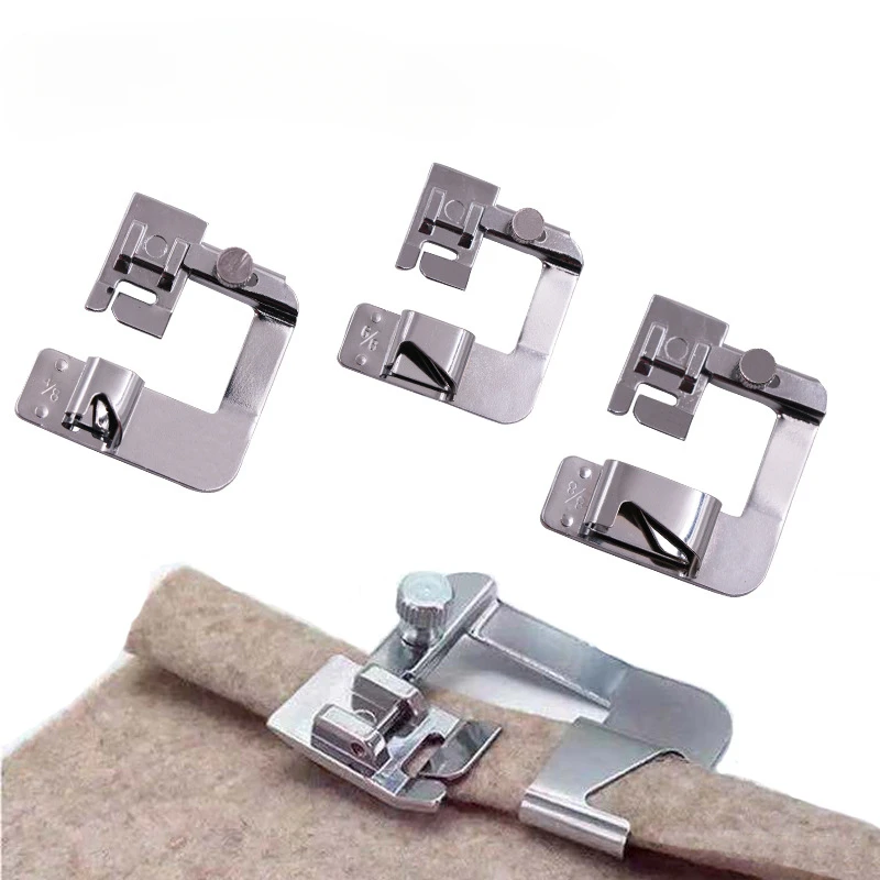 

3pcs/set Sewing Machine Presser Foot Household Multifunctional Electric Sewing Machine 4/8 6/8 8/8 Edge Binding Presser Foot