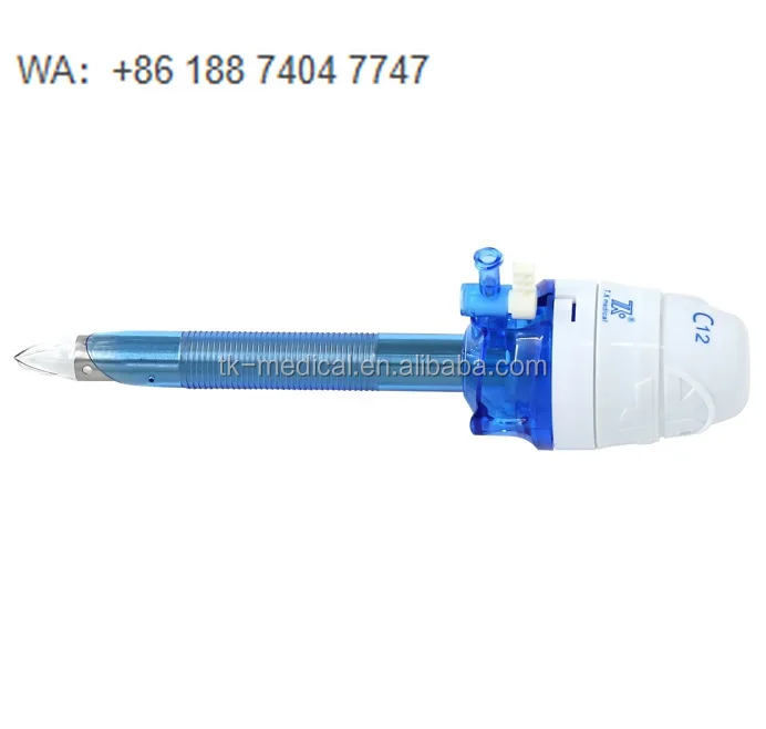 Best Quality Medical Disposable 5mm Manual Laparoscopic Bladeless Optical Trocar Cannula with CE ISO13485 Certificate