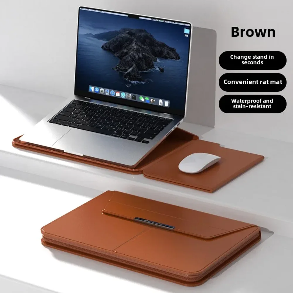 New Laptop Bag Three in one Multifunctional Stand Computer Bag 15-16 in Bag MacBook 13-14 inch Women's Laptop Protective Case