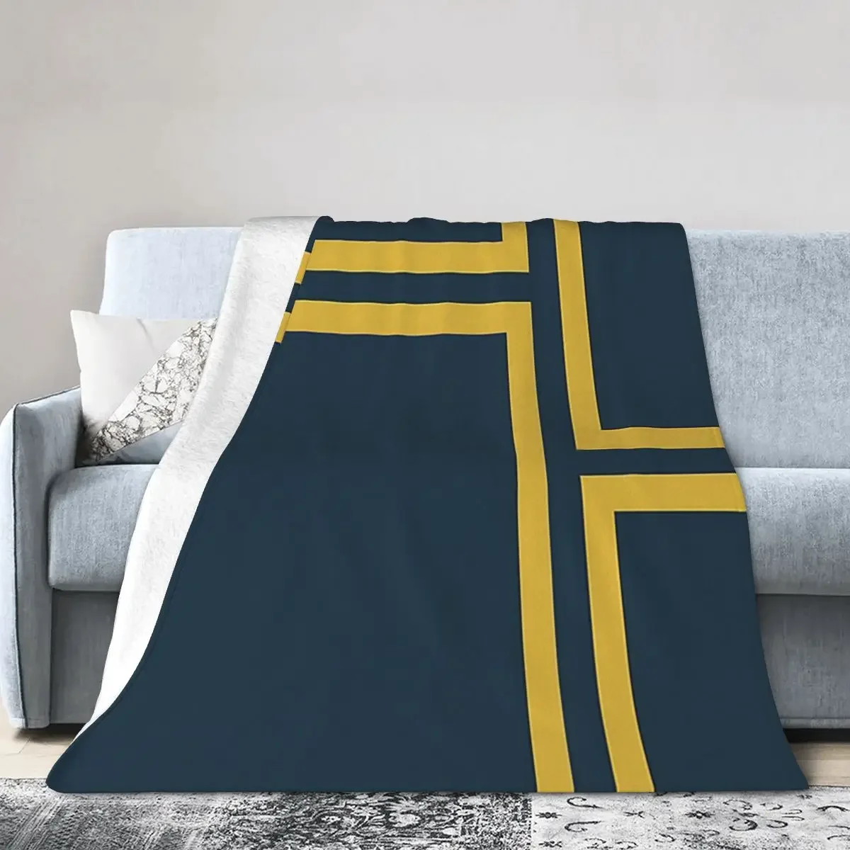 

Strong Deco - Minimalist Geometric Blankets Soft Warm Flannel Throw Blanket Cover for Bed Living room Picnic Travel Home Sofa