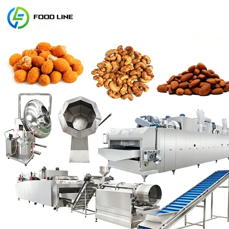 Octagonal Seasoning Machine Commercial Snack Flavoring Tumbler Chips Nuts Beans Coating Mixer Customized