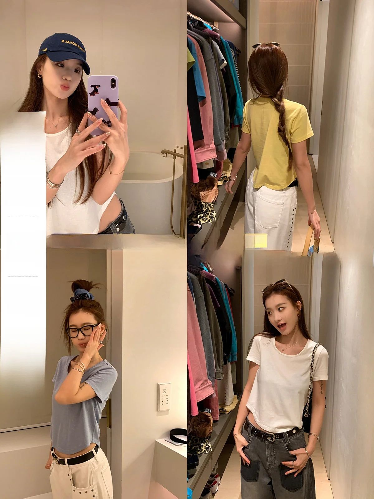 

Женская повседневная футболка Slim Fit с коротким рукавом, разноцветная, дышащая, удобная, из смесового хлопка, весенне-летний топ