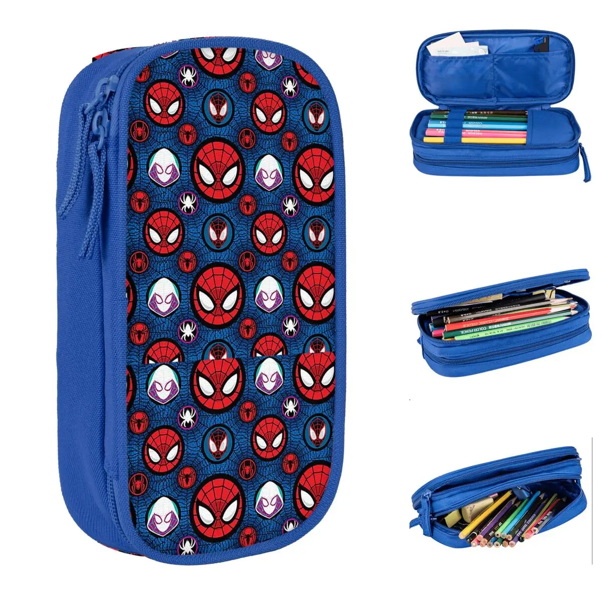 Spider-man Cartoon Pencil Case Spiderman Pen Box Bags Girl Boy Big Capacity School Supplies Gift Pencil Box