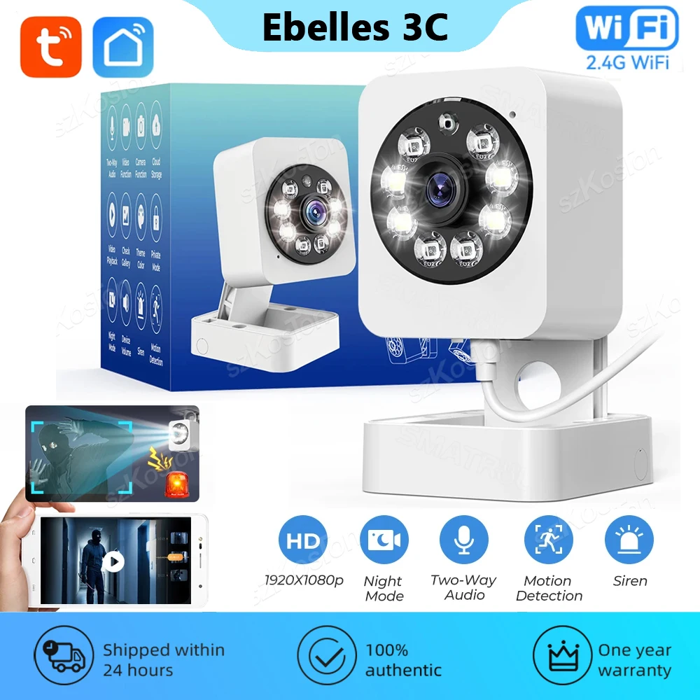 

Tuya Smart Home Wifi Survalance Camera CCTV Wireless IP Cameras Video Intercom PIR Detection Baby Monitor Security Protection