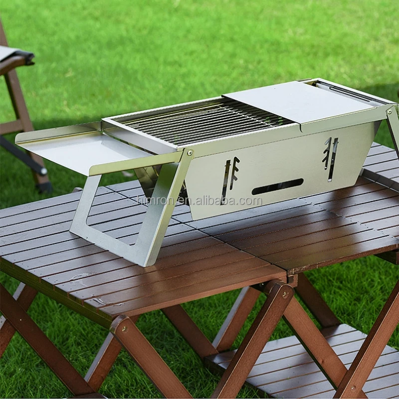 

Wholesales Heavy Duty Foldable Barbecue Grill Outdoor Stainless Steel Charcoal Portable Bbq Grills