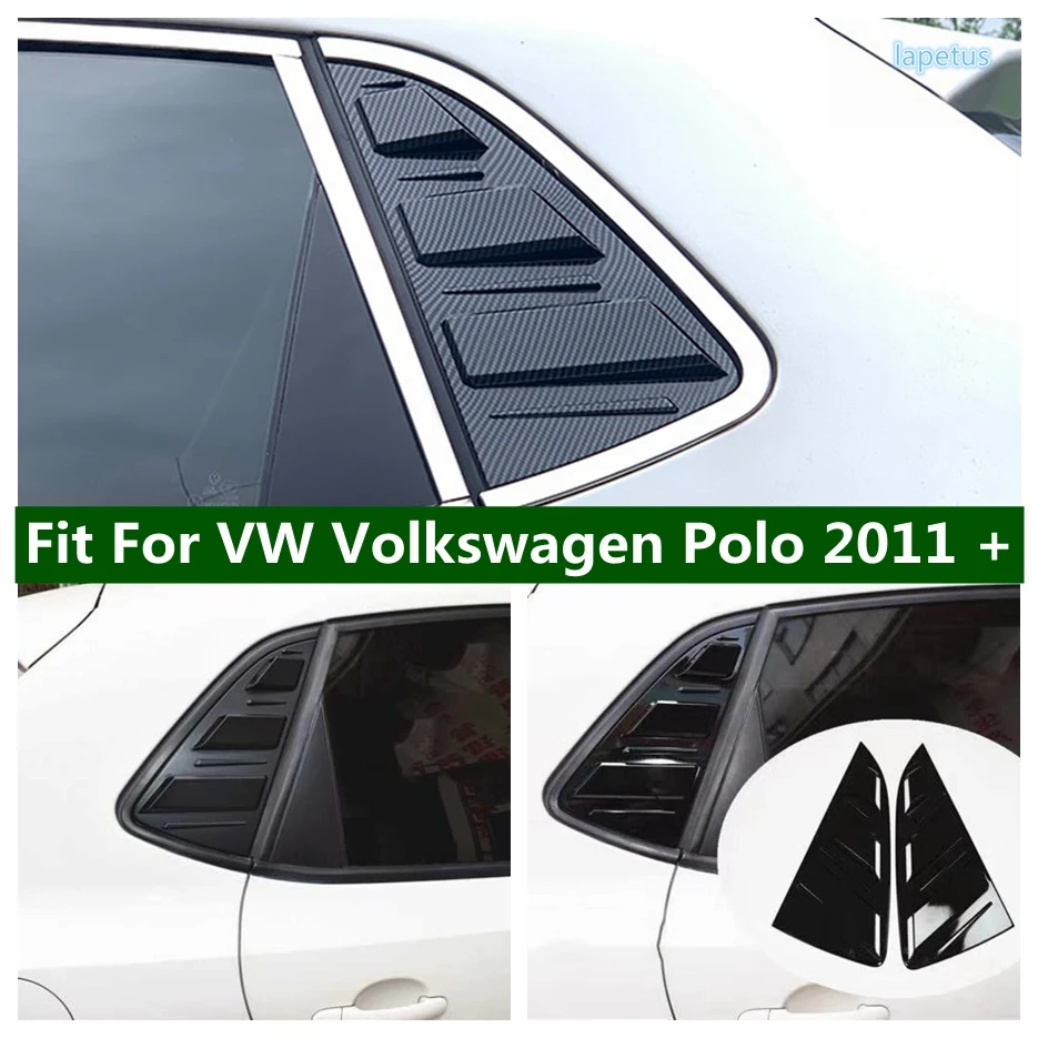 

Rear Quarter Window Louvers Spoiler Air Vent Decoration Panel Cover Trim Fit For VW Polo 2011 - 2018 Car Accessories