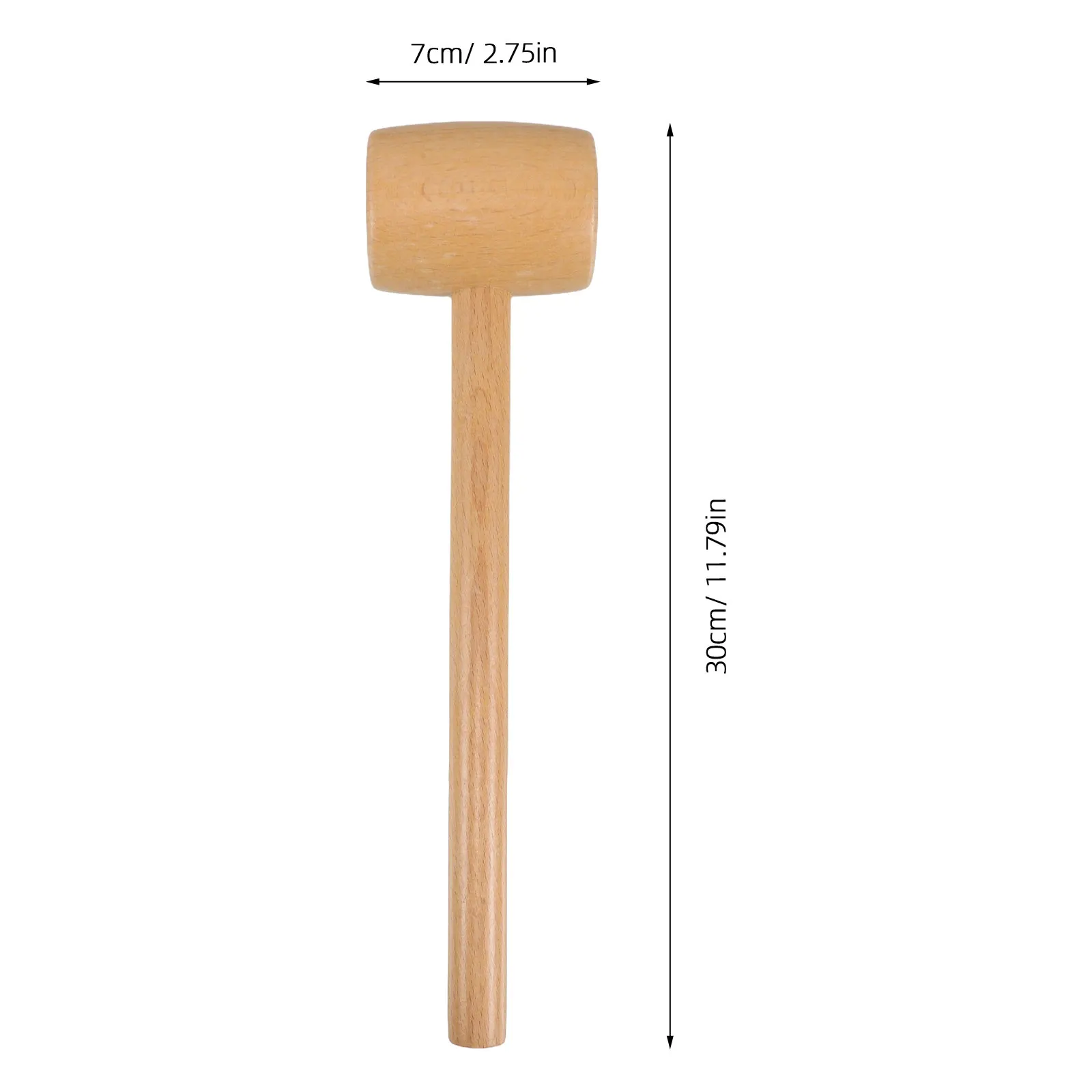 Mini Wooden Seafood Mallet for Crab Lobster Shell Cracking – Educational Kitchen Tool & Craft Hammer