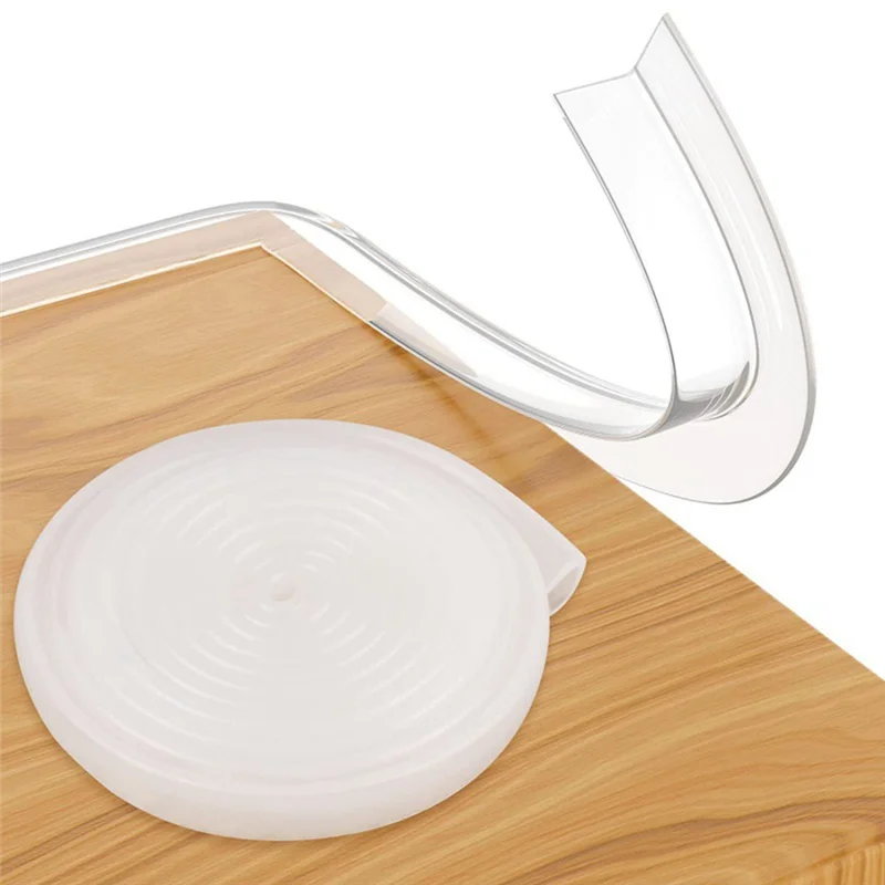 

ABLK для детей, защитная силиконовая защита края, прозрачные защитные ограждения для углов стола, предварительно наклеенный клейкий мягкий настенный мебельный бампер