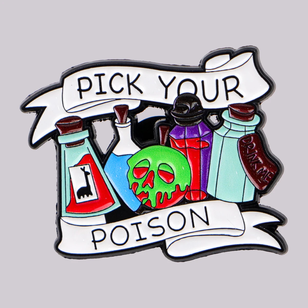 

Potion Bottle Enamel Pin Halloween Witch Brooches Lapel Pins Badge on Backpack Clothing Accessories Fashion Jewelry Friends Gift