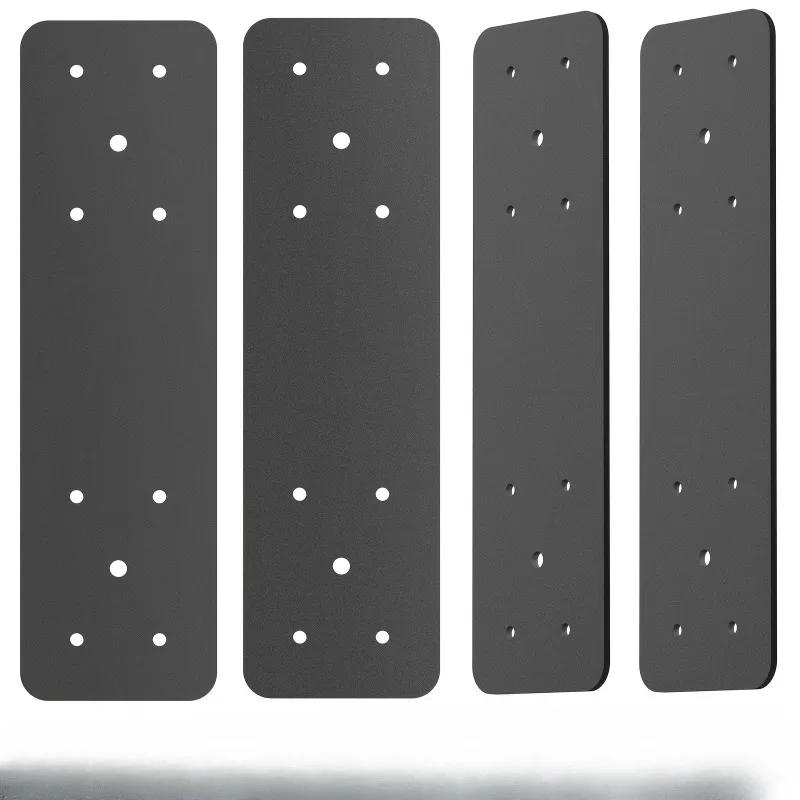 4PCS Heavy Duty Polished Metal Plates, Rustproof Aluminum Iron Wall Art for Home Decor Repair