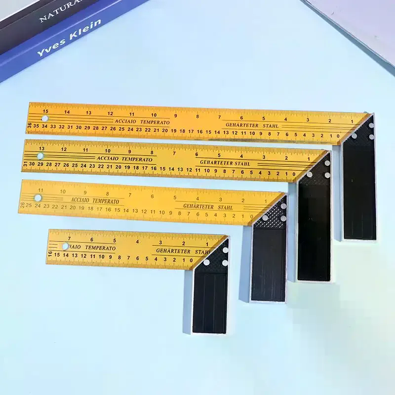 L-shaped High Precision Scale Multifunctional Corner Ruler Metal Carpentry Squares For Woodworking Building And Framing Design