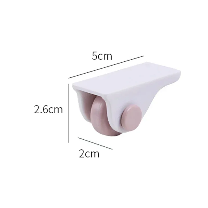 4Pcs/set Roller Wheels For Furniture Directional Furniture Caster Self Adhesive Wheels Mute Multifunctional Cabinet Trash Can