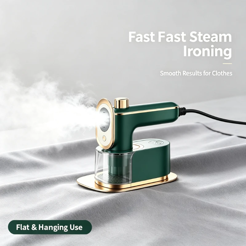 Handheld Garment Steamer Foldable Mini Portable Clothes Iron Lightweight Carry-On Travel Tool for Home and Trip