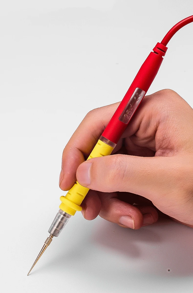 Präzise, scharfe Messleitungen für Multimeter, flexible Silikonkabel, austauschbare Kupferspitzen, elektrisches Testkabel-Set. – Detail 8