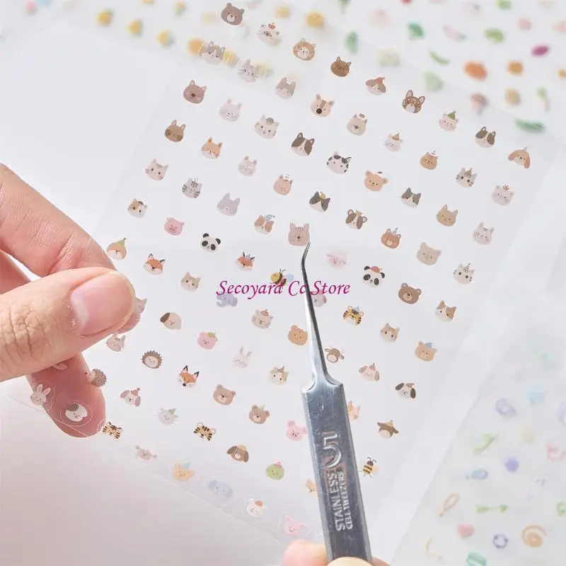 N3UC Fun Mini Cut Out Sticker Book Featuring Animal Sticker to Improve Children Imagination and Artistic Skills
