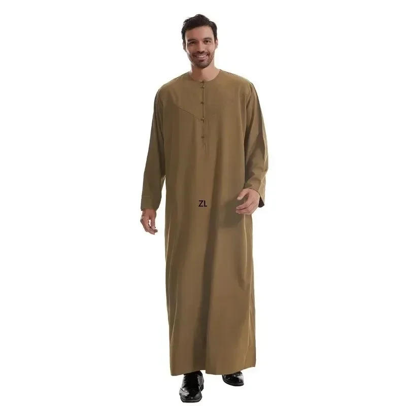 Túnica musulmana para hombre Abaya Dishdasha modesto Djellaba islámico de Dubái saudí Abayas oración Kaftan Eid Ramadán Marruecos Jubba Thobe