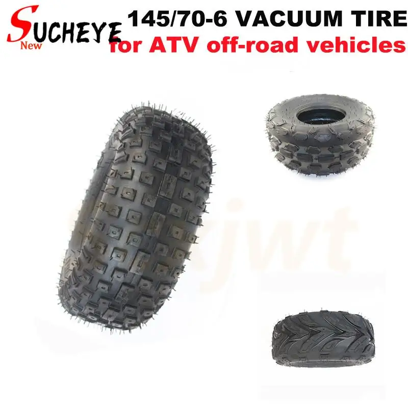 

6 Inch ATV Tire 145/70-6 four wheel vehcile Fit for 50cc 70cc 110cc Small ATV Front Or Rear Wheels