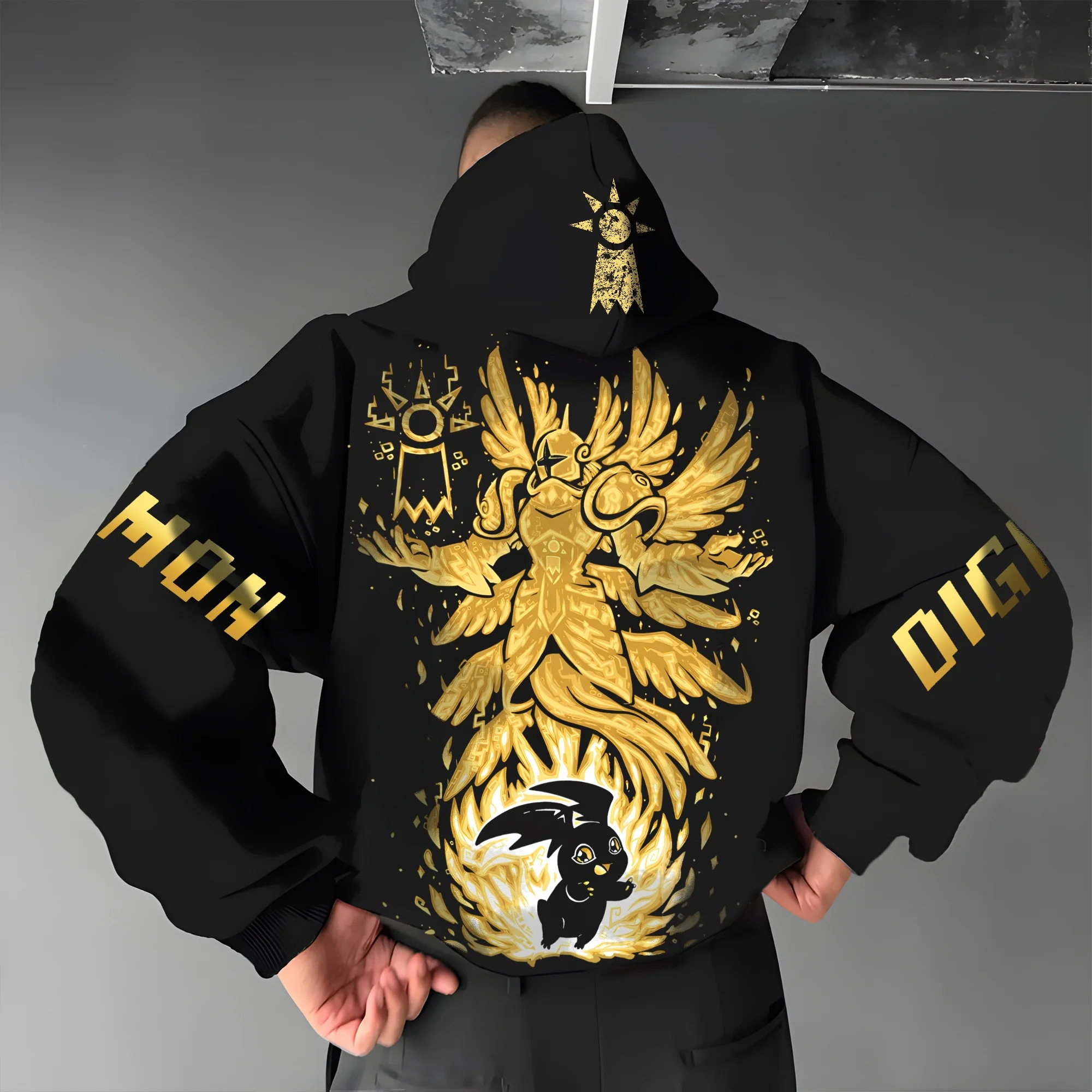 

Последняя популярная толстовка с капюшоном для осенних и зимних любителей аниме, модный мужской повседневный топ с 3D принтом для взрослых и цифровыми детскими аксессуарами