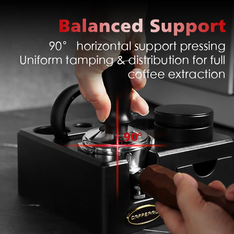Caffeepro Coffee Tamping Station Portafilter Holder Stand 51mm 54mm 57mm 58mm Delonghi Breville Espresso Accessory Barista Tool