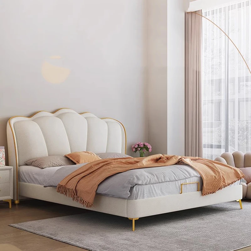Moderne Luxus Bett Mädchen Design Europäischen Einfache Schönheit Prinzessin Bett Schlafen Lagerung King Size Muebles Lounge Suite Möbel
