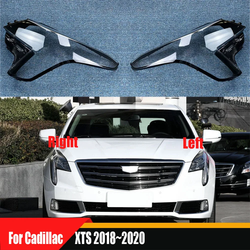 

For Cadillac XTS 2018 2019 2020 Front Headlamp Cover Transparent Headlight Shell Lens Plexiglass Replace Original Lampshade