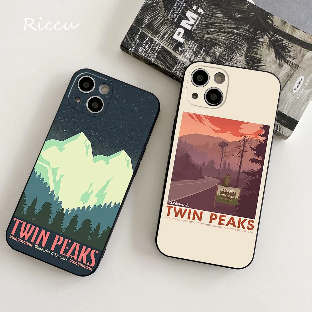 Welcome To Twin Peaks Phone Case FOR IPhone 16 15 14 11 12 Pro 8 7 Plus X Pro 14 MAX 12 13 Iphone 14 13 Soft Phone Covers