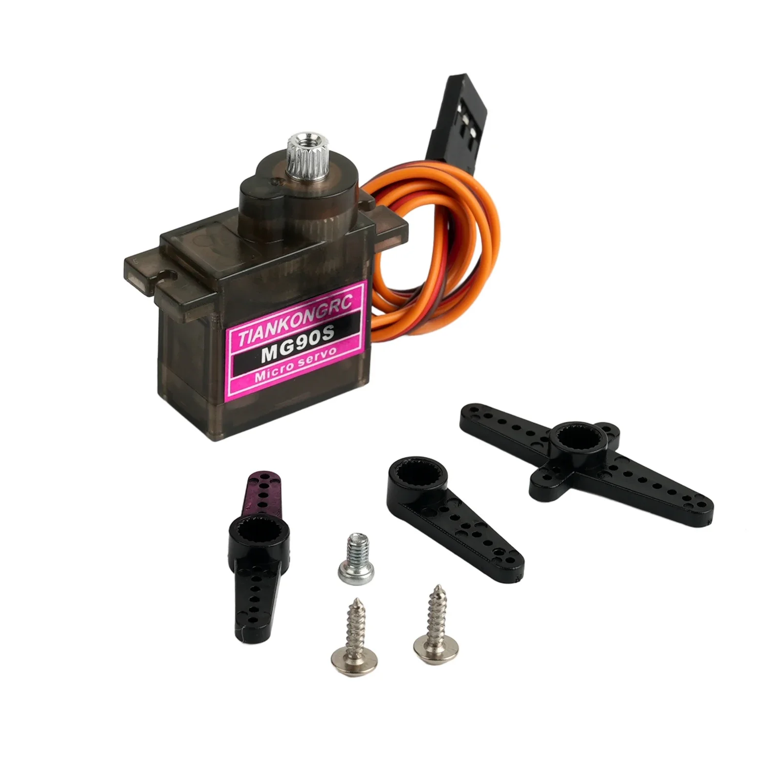 Full Metal Gear MG90S Micro Servo Motor 180/270/360 Degree Enhanced Servos Power Parts With Mechanical Limit For RC Airplane Toy