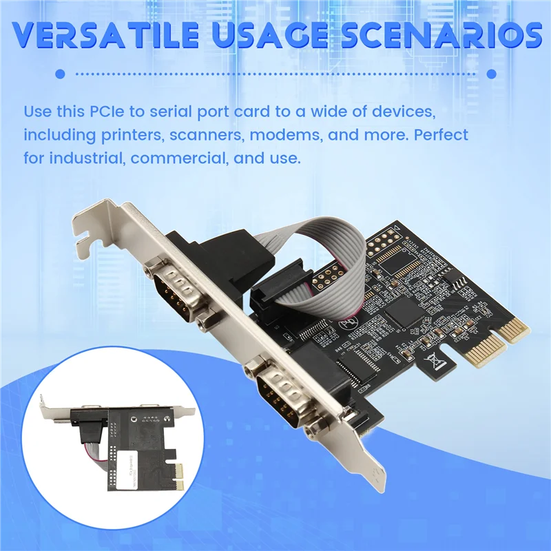 EF-AX99100 Chipest RS232 Serial COM & DB25 Printer Parallel Port LPT Ke PCI Riser Card Adapter Untuk Desktop PC