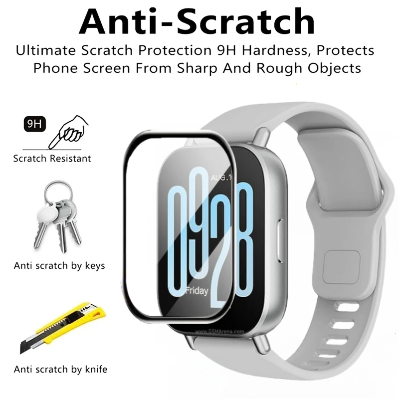 3D Film For Xiaomi Redmi Watch 5 Active Watch4 Watch3 Anti Fall Full Cover Screen Protector For RedMi Watch 5 Lite Soft Film