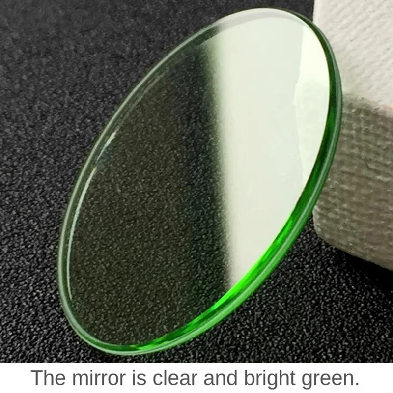 ‌32.65x1.8mm Flat glass Green for Rolex 116400 Milgauss Replacement Crystal with slot  Mineral lens Gift green dustproof gasket