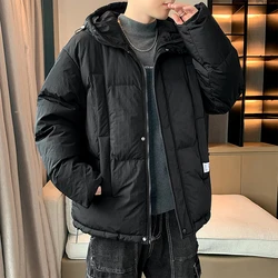 New Bread Cotton-Padded Jackets 2023 Autumn Winter Men's Casual Solid Thicken Parkas Outwear Windproof Warm Hooded WADDED JACKET