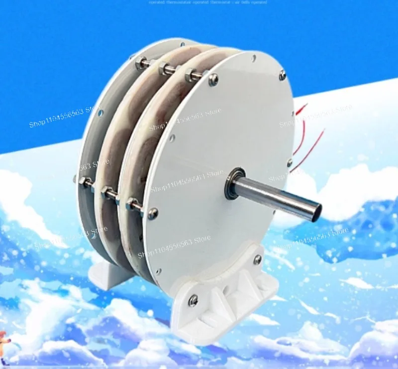 400W 60V Stackable Disc Generator: 100-1500RPM, 16-Pole for Wind/Solar Power & Agricultural Irrigation
