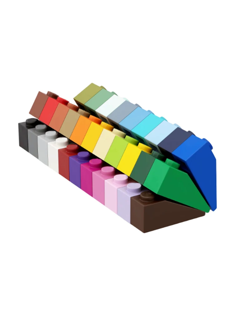 50pcs compatible with 4286 building block accessory board, slope brick 1x3 point educational creative building children's toys