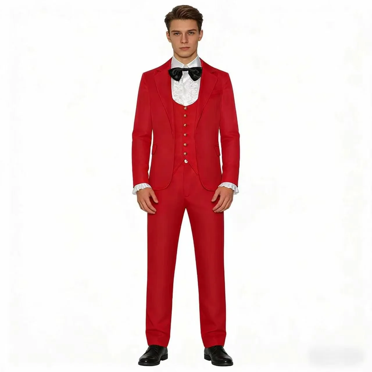 

Flash Sale Cosplay Costume - Full Set Red Suit, Halloween Stage Performance Outfit