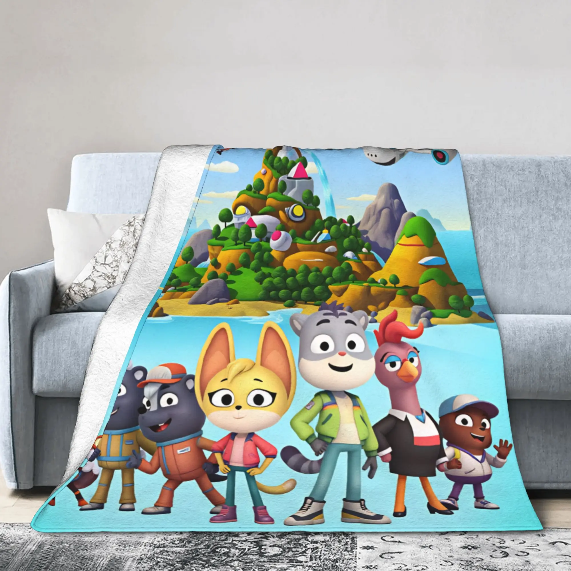 Soft Blanket Picnic The Creature Cases Cartoon Animation Television Bedding Throws  Flannel Bedspread For Couch Sofa Bed Cover